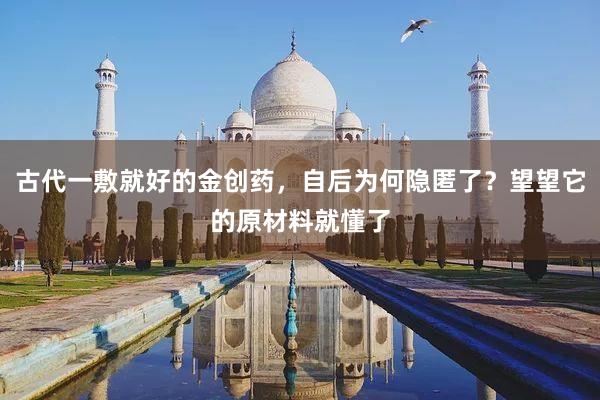古代一敷就好的金创药，自后为何隐匿了？望望它的原材料就懂了