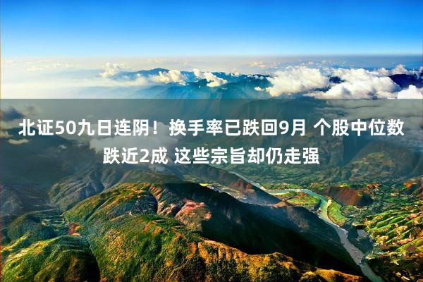 北证50九日连阴！换手率已跌回9月 个股中位数跌近2成 这些宗旨却仍走强